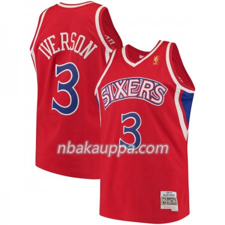 Philadelphia 76ers Allen Iverson 3 Hardwood Classics Punainen Pelipaidat Swingman - Miesten